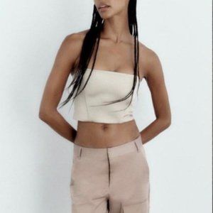 Zara Satin Corset Top, Size XS, worn once!